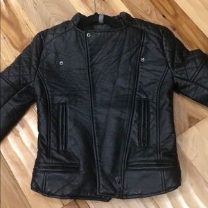 Faux leather jacket